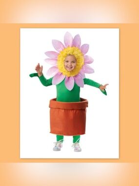 Halloween Costumes.com Infant Girl's Potted Flower Costume ~ Size 12-18 Months